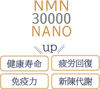 NMN30000NANOup 健康寿命　疲労回復　免疫力　新陳代謝