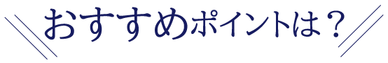 こだわりポイントは？