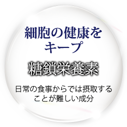 細胞の健康をキープ　糖鎖栄養素